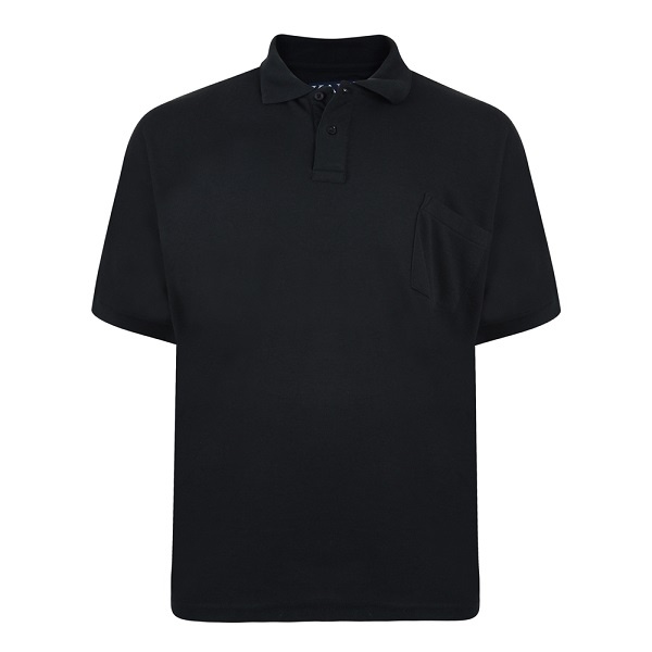 Polo Noir grandes tailles 10XL-12XL